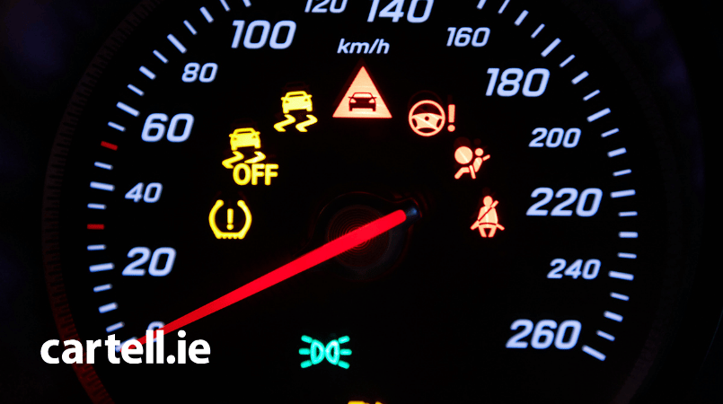 Car dashboard warning symbols